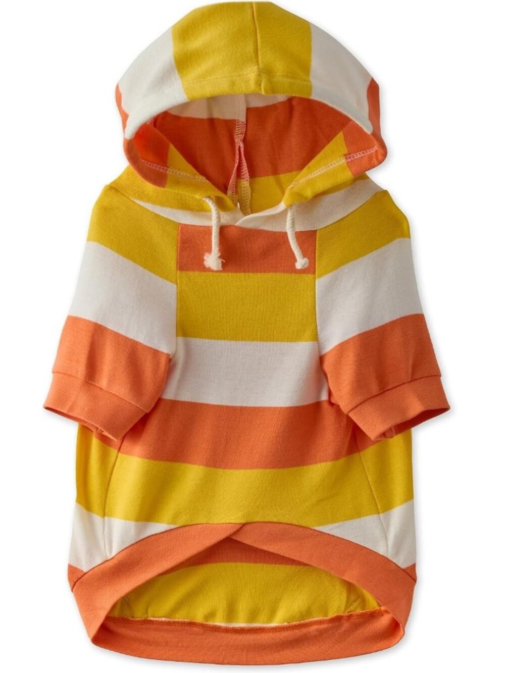 Pet Passion Rocky-The Extra Comfy Hoodie, Candy Corn, XL (55-80 lbs)